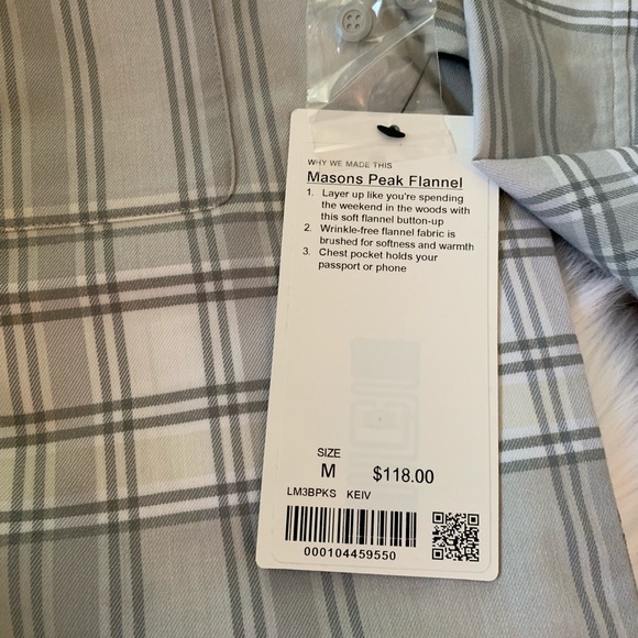 Masons peak flannel long sleeve button lululemon - Picture 4 of 6